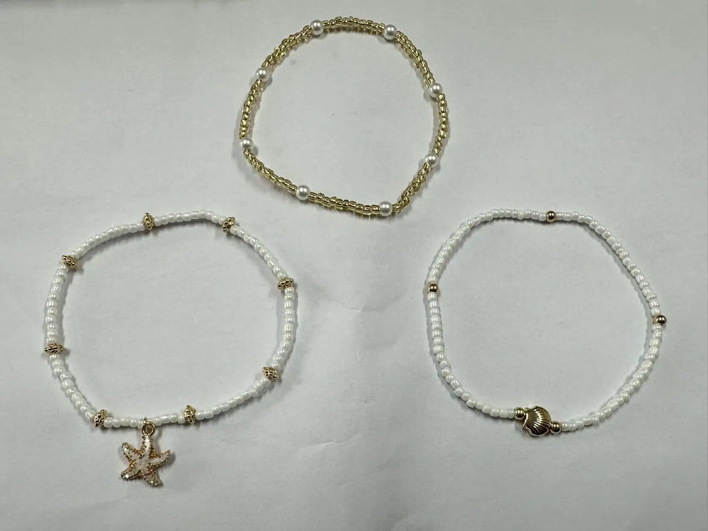 Bracelet de Cheville Bohème – Coquillage Doré